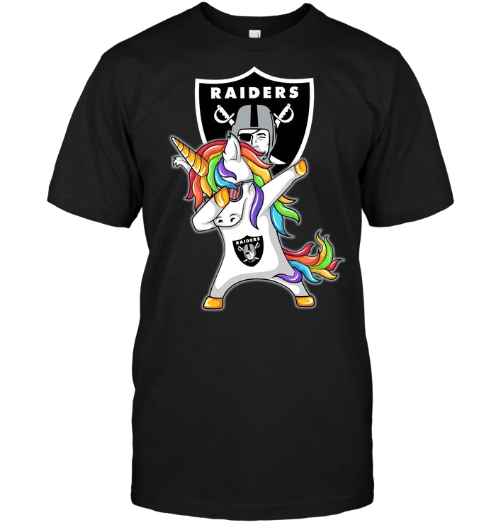Oakland Raiders "dabbing Unicorn" T-Shirt